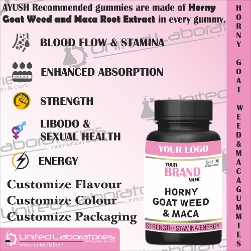 Horny Goat Weed and Maca Root Extract Gummies